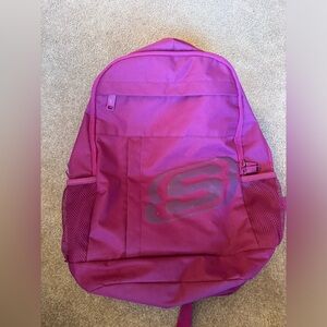 Big pink Skechers backpack